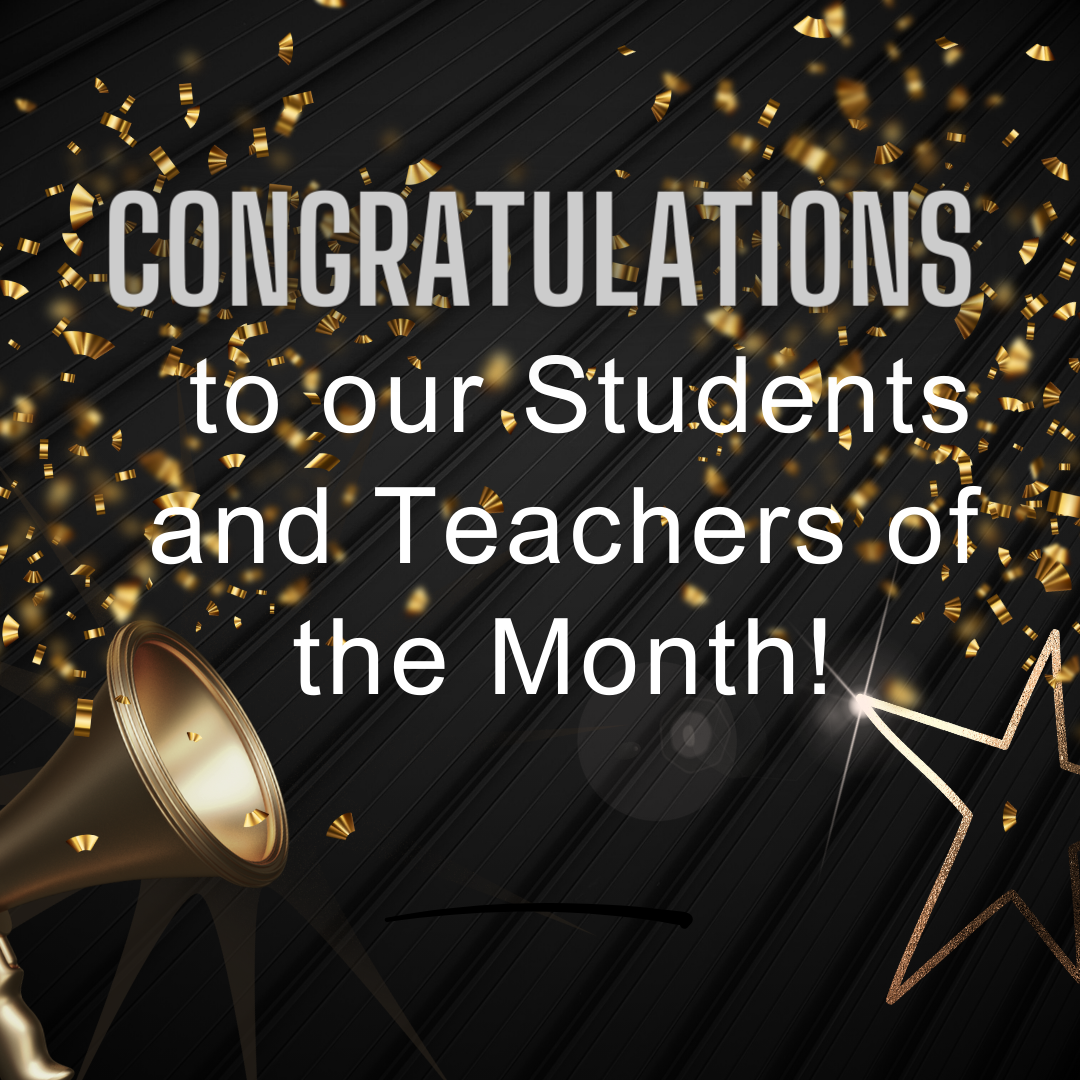  students and teachers of the month